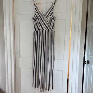 American Eagle Outfitters Striped Wide-Leg Jumpsuit